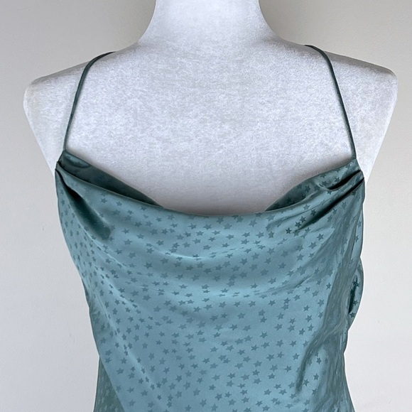 Lovers + Friends | Fairy Midi Asymmetrical Waldo Slip Dress Pacific Blue | S - Picture 4 of 12